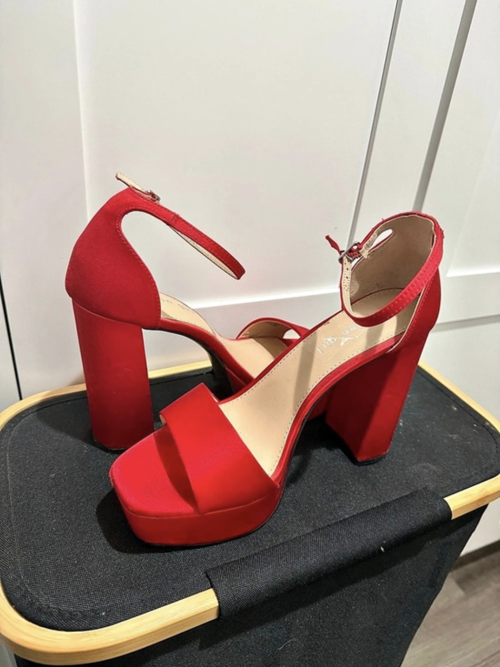 Madden Girl Red Platform Heels